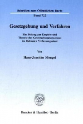 Książka Gesetzgebung und Verfahren. Hans-Joachim Mengel