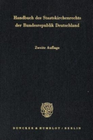 Carte Handbuch des Staatskirchenrechts der Bundesrepublik Deutschland.. Bd.2 Joseph Listl