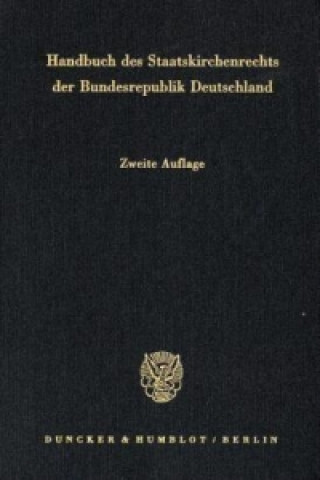 Książka Handbuch des Staatskirchenrechts der Bundesrepublik Deutschland.. Bd.2 Joseph Listl