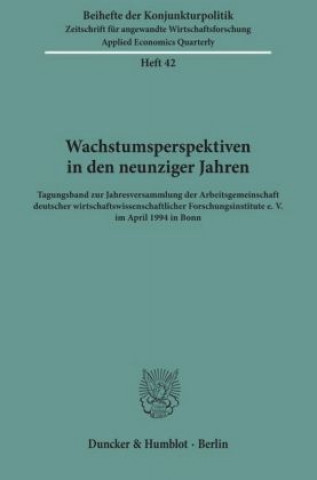 Книга Wachstumsperspektiven in den neunziger Jahren. 