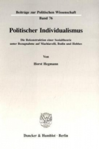 Kniha Politischer Individualismus. Horst Hegmann