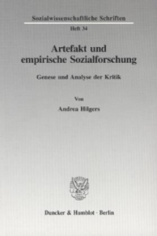 Knjiga Artefakt und empirische Sozialforschung. Andrea Hilgers