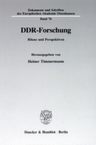 Carte DDR-Forschung. Heiner Timmermann