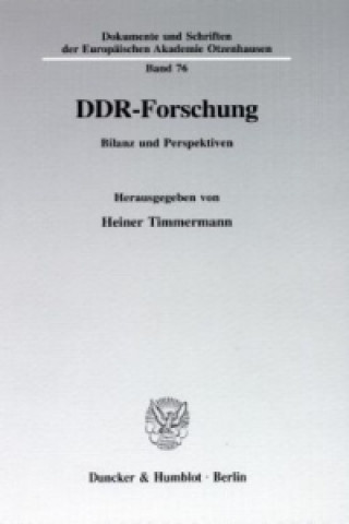 Книга DDR-Forschung. Heiner Timmermann