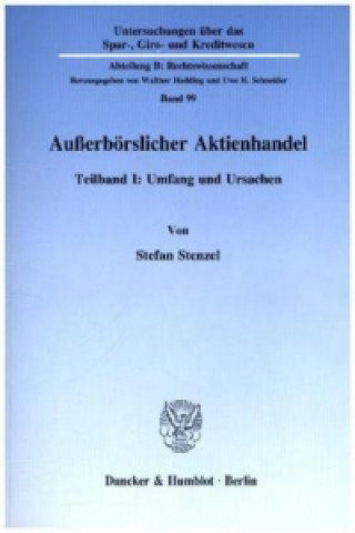 Kniha Außerbörslicher Aktienhandel. Stefan Stenzel