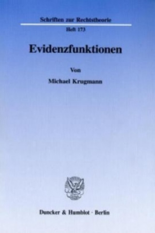 Kniha Evidenzfunktionen. Michael Krugmann