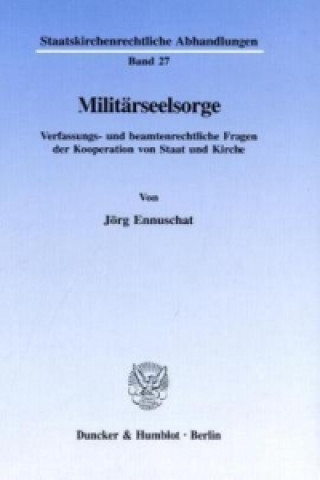 Kniha Militärseelsorge. Jörg Ennuschat