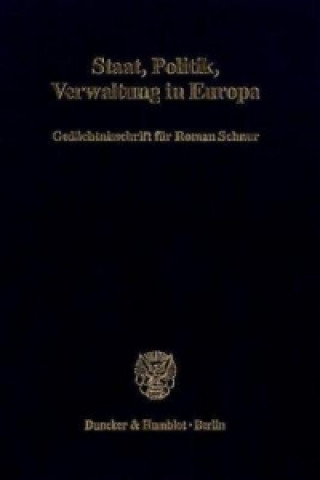 Könyv Staat, Politik, Verwaltung in Europa. Rudolf Morsey