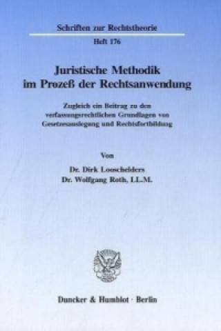 Könyv Juristische Methodik im Prozeß der Rechtsanwendung. Dirk Looschelders