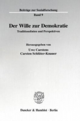 Книга Der Wille zur Demokratie. Uwe Carstens