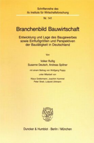 Kniha Branchenbild Bauwirtschaft. Volker Rußig