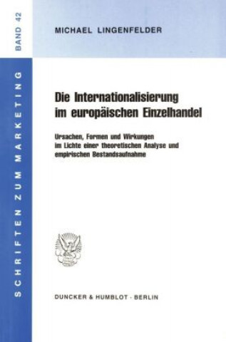 Book Die Internationalisierung im europäischen Einzelhandel. Michael Lingenfelder