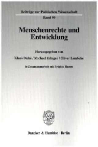 Kniha Menschenrechte und Entwicklung. Klaus Dicke