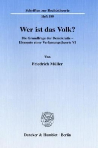 Książka Wer ist das Volk? Friedrich Müller