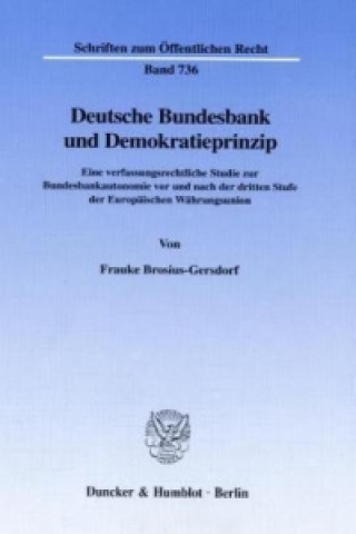 Carte Deutsche Bundesbank und Demokratieprinzip. Frauke Brosius-Gersdorf