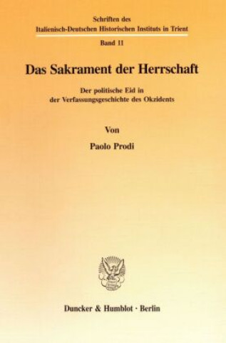 Book Das Sakrament der Herrschaft. Paolo Prodi