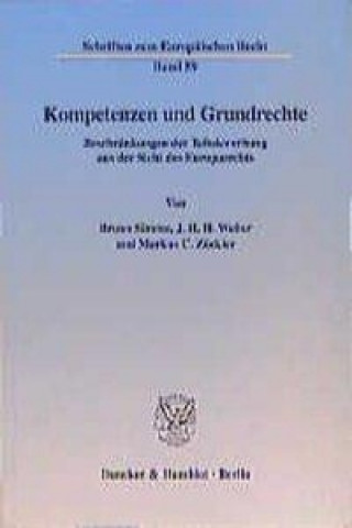 Könyv Kompetenzen und Grundrechte. Bruno Simma