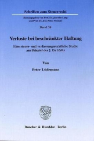 Livre Verluste bei beschränkter Haftung. Peter Lüdemann