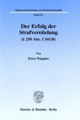 Carte Der Erfolg der Strafvereitelung Petra Wappler