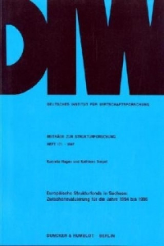 Könyv Europäische Strukturfonds in Sachsen: Zwischenevaluierung für die Jahre 1994 bis 1996. Kornelia Hagen