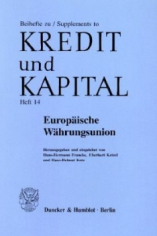 Könyv Europäische Währungsunion. Hans-Hermann Francke