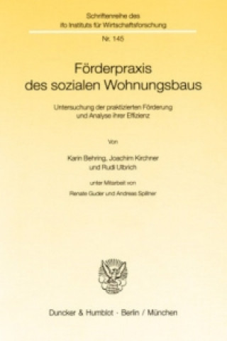 Könyv Förderpraxis des sozialen Wohnungsbaus. Karin Behring
