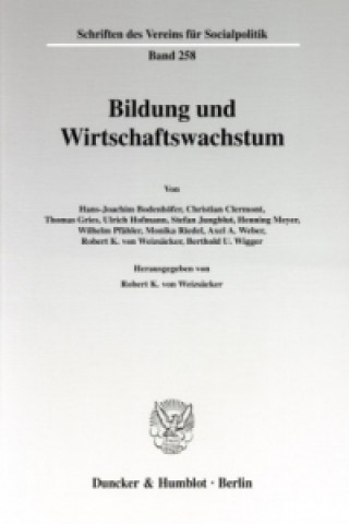 Kniha Bildung und Wirtschaftswachstum. Robert K. von Weizsäcker