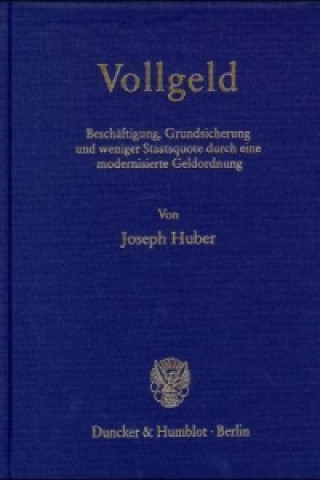 Kniha Vollgeld. Joseph Huber