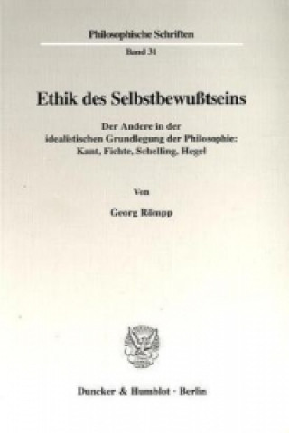 Книга Ethik des Selbstbewußtseins. Georg Römpp