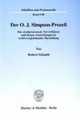 Kniha Der O. J. Simpson-Prozeß. Robert Schnabl