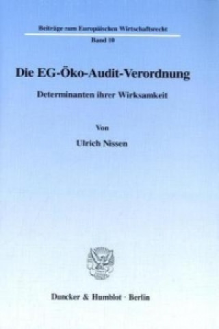 Carte Die EG-Öko-Audit-Verordnung. Ulrich Nissen