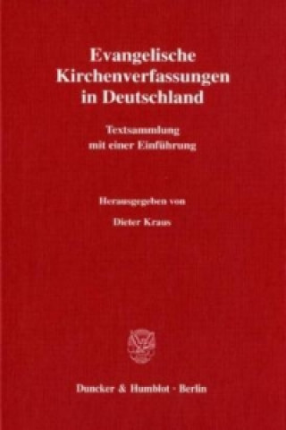 Carte Evangelische Kirchenverfassungen in Deutschland. Dieter Kraus