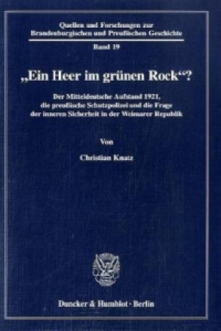 Könyv »Ein Heer im grünen Rock«? Christian Knatz