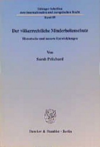 Kniha Der völkerrechtliche Minderheitenschutz. Sarah Pritchard