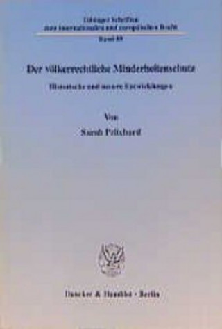 Knjiga Der völkerrechtliche Minderheitenschutz. Sarah Pritchard