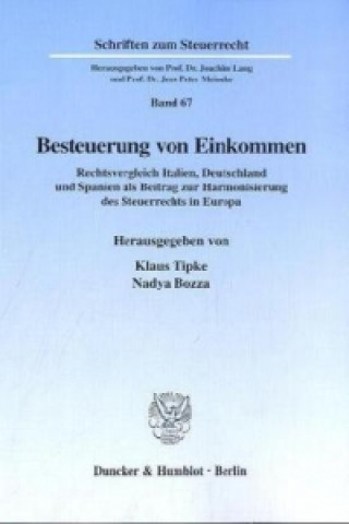 Könyv Besteuerung von Einkommen. Klaus Tipke