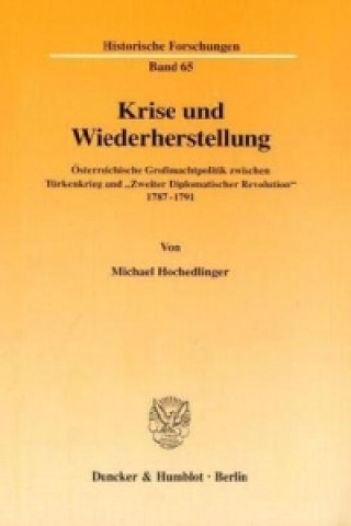 Kniha Krise und Wiederherstellung. Michael Hochedlinger