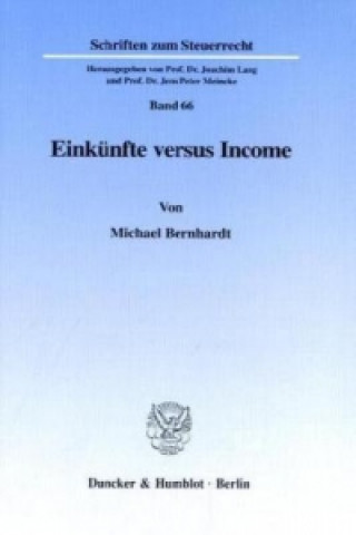 Kniha Einkünfte versus Income. Michael Bernhardt