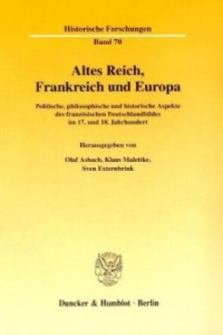 Kniha Altes Reich, Frankreich und Europa Olaf Asbach