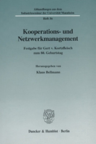 Carte Kooperations- und Netzwerkmanagement. Klaus Bellmann