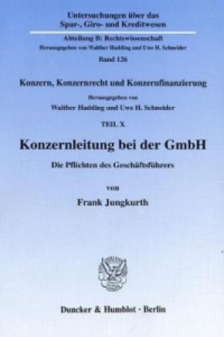 Libro Konzernleitung bei der GmbH. Frank Jungkurth