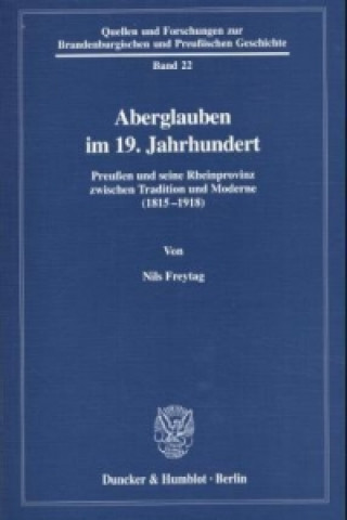 Książka Aberglauben im 19. Jahrhundert. Nils Freytag