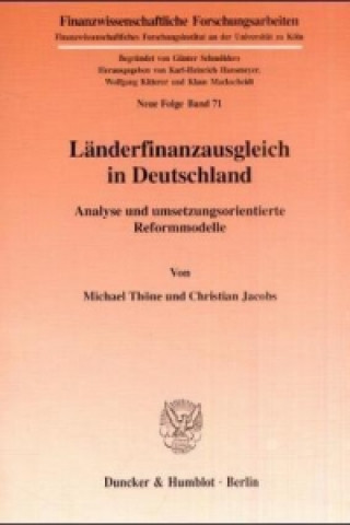 Carte Länderfinanzausgleich in Deutschland Michael Thöne