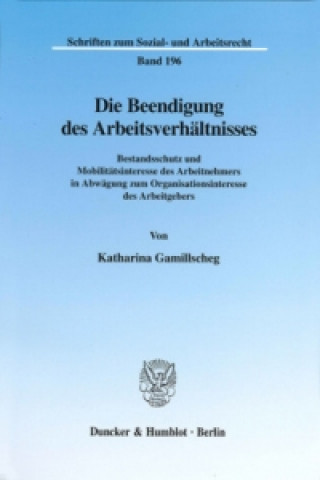 Carte Die Beendigung des Arbeitsverhältnisses Katharina Gamillscheg
