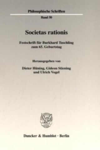 Kniha Societas rationis. Dieter Hüning
