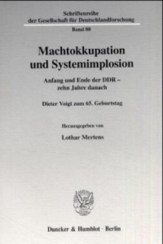 Книга Machtokkupation und Systemimplosion Lothar Mertens