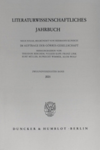 Könyv Literaturwissenschaftliches Jahrbuch. Bd.42/2001 Theodor Berchem