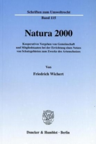 Könyv Natura 2000. Friedrich Wichert