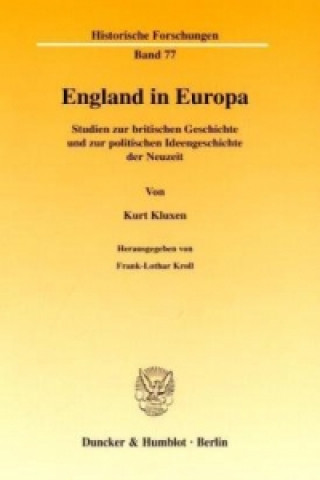 Knjiga England in Europa. Kurt Kluxen