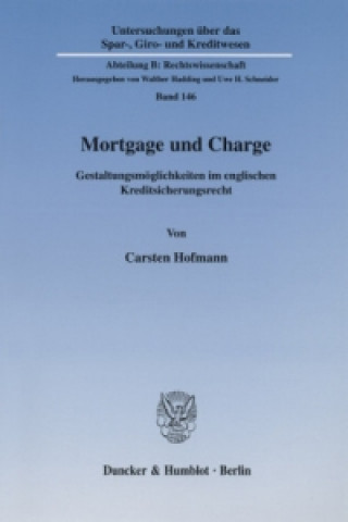 Book Mortgage und Charge. Carsten Hofmann